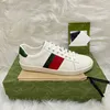 Designer casual shoes Italy luxury gold white green red stripei Italy tiger snake sneaker trainers bee embroidered walking sports ace sneakers hiking footwear