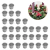 Titulares de vela 30pcs Tea Light Party Bedroom Bar Candlestick Cup Mini Alumínio Inserir Christmas Home Decoração do Jantar de Casamento