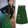 Skirts Classic Black Tibetan Estilo étnico Dispersores de ropa occidental