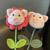 Fleurs décoratives cochon crochet fleur