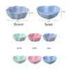 Bowls Resistant Smooth Edge Eco-Friendly Heart Flower Shape Household Tableware Seasoning Dish Mini Kitchen Supplies