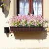 Decorative Flowers Artificial Flower Bouquet Realistic Fake Bunch Garden Ornament DIY Scene Layout Home Decor Decorating Prop White