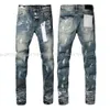 S designers jeans oroliga france mode pierre rak mäns cyklisthål stretch denim casual jean män mager byxor elasticit 28-40