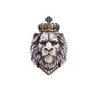 Cluster Rings Adjustable Bohemian Vintage Crown Lion King Ring Male Titanium Steel Cross Head Gold Chain Opening For Women Jewelry Ac Otpq9