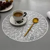 Halılar PVC Placemat yemek masası içi boş pedler placemats stant set bardak altlık