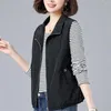 Gilet pour femmes Automne Spring Summer Vest de la femme Vestes sans manches Vestes sans manches solides