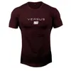 Men's T-Shirts Men T-shirts Letter Printed Muscle Shirt Bodybuilding Jogger Workout Fitness T Shirts Cotton O-Neck Shirt for Men 2445