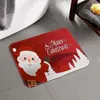 Bath Mats 40x60CM Santa Claus Pattern Floor Mat Soft Non-slip Rug Machine Washable Christmas Decoration Carpet Gift 2024