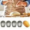 Bakvormen 5 pc's voor schaalvormige cake pan zware koolstof anti -aanbak DIY cookie bakware gereedschap dropshipship