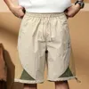 Short masculin Décoration de poche décontractée de type lâche Simple Five Quarter Pantal