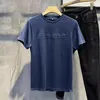 Erkek Tişörtleri Yaz Gündelik Pamuk Kısa Kollu T-Shirt Erkekler Traind Üç Boyutlu Mektup Kabartmalı İnce Fit Basit Çok Yönlü Moda