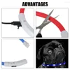 Dog CollarsアクセサリーペットナイトセーフティフラッシュグローカラーLED USB Luminous Charge