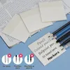 Packs 200 Sheets PET Sticky Notes Waterproof Translucent Self-adhesive Label Sticker Transparent Writable Tags