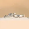 Anéis de casamento Zakol requintado requintado Crystal Czz Casal TwanG -Ring Conjunto de jóias lindas da faixa colorida para mulheres