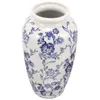 Vasi Blue Bianco in porcellana bianca Vase fattoria decorativa in ceramica tavolo da pranzo da pranzo floreale composizione ceramica