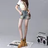 Women's Jeans High Waist Denim Shorts Korea Y2k Sexy Light Blue Waisted Femme VintageLadies Ins