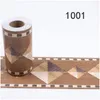 Wandaufkleber wasserdichte Taille Marmor Wallpaper Border Roll selbstklebende Grenzen Bodenaufkleber für Küchen Badezimmer Dekorative Dr. DH06C