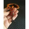 Strand Ox Bone Hand-Held Bracelet With Three Eyes Tibet Beads Horn God Of Wealth