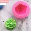 Выпечка плесени 3D Big Flower Rose Gersonoap плесень безопасно безопасно -силиконовый материал Желе -мусс шоколадные инструменты торт украшение