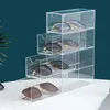 Акриловые очки корпус четыре слоя настольной дисплеи Display Box Dust Pronation Style Sunglasses 240327