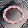 Link Armbanden 8mm Natuurlijke rooskwarts emmer kraal armband vrouwen mooie kleurrijke kristalergie genezende mode edelsteen sieraden