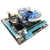 Moderbrädor 1Set HM55 Datormoderkort i3 i5 LGA 1156 4G Memory Fan Desktop Mainboard Drop Shipping