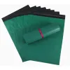 Envelopes 100pcs 17*30cm Green Poly Mailer Shipping Shipping Saco de contas envelopes Polybags Sacos de selo de plástico fortes Frete grátis