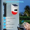 Detector Tuyawifiwater à prova de água solar solar sem fio Segurança infravermelha PIR PIR Motion Sensor Alarm ALARM ALERTAS STROBOSCOPAIS DE