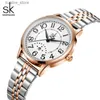 Zegarki damskie Shengke moda marka damskie nadgarstka SK Kobiety ubiera się Es Waterproof Date Clock Prezent Montre Femmes L240402