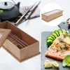 Kitchen Storage Wood Grain Chopsticks Box Spoon Fork Holders Wooden Brackets Food Container Kitchenware