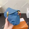 Сумки для плеча джинсовая сумка женщин Джинсовая сумка дизайнерская сумка для переноски сумки с холмами похетка для сумочки закат кошелек для модного кошелька для модного кошелек