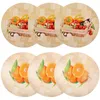 TABLEAU MATS 6 PCS PLATEMATS CRÉATIVE BAMBO POT POUR LA DINAGE DÉCORS FRUITS STYLE RUSTIQUE MAISON