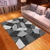Carpets Couleur Modèle géométrique tapis carré carré Anti-Skid Area Floor Mat 3d tapis à manger non glissée Living Living Softroom 4
