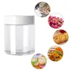 Storage Bottles Food Canister 30/50/60/80/100/150ml White Lids With Home Jars Container Face Plastic Cream Travel Bottle Empty Supplies