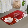 Mattes de bain 40x60cm Santa Claus Match Mat de sol Soft Soft Slip Machine Machine de décoration de Noël Lavable Cadeau 2024