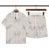 Дизайнерская рубашка Мужские шорты и футболка набор мужской набор модная кокосовая пальмовая печата