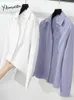Blusas femininas yitimuceng camisas para mulheres de manga comprida Bedida formal de seleção sólida elegante e elegante