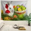 Arazzi personalizzati con uova di Pasqua personalizzata muro di arazzo boho decorazione per casa decorazione per casa tappeto