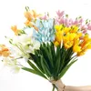 Decorative Flowers Cross Border Feel Bundle Tie Xian Lian Home Furnishing Simulation Orchid Wedding El Sample Room Artificial Flower