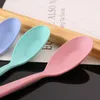 Dinnerware Sets 10Pcs Tableware Wheat Straw Rice Ladle 4 Colors Children Soup Spoon Meal Dinner Scoops Kitchen Supplies Cooking Tool