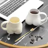 Mugs Nordic Creative Buttock Cup Ceramic Mug Personality Coffee Breakfast Milk Office Water Lovers