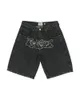 Shorts masculins 2024 Summer Y2K Hip-Hop Denim Fitness For Hommes et femmes HARAJUKU FOLM FOKING CASUS