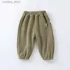 Trousers Toddr Pants New Winter Newborn Baby Boy Clothes Children Fece Pants Thick Warm Loose Causal Trousers Girls Har Pants L46