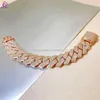 2023 Venda quente China por atacado Moissanite Cuban Link Bracelet 6mm