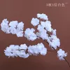 Fleurs décoratives 80 pcs 140 têtes Blossoms de cerise artificiels Arc de mariage décorer de fausse fleur Hortensia White Branch Decor Home Decor