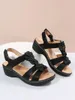 Dress Shoes For Women's Summer 2024 Fashion Flower Round Toe Sandalen vrouwen platform Wedge Roman Comfort Sandalias