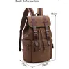 Sacs d'école Backpacks de toile vintage Men de voyage Randonnée Camping Sac à dos de grande capacité Retro Femmes Sac d'ordinateur portable Imperpose Pack de jour