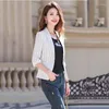 Women's Suits Spring Summer Suit Women Coat 2024 Fashion Korean Three Quarter Sleeve Striped Blazer Jacket Casual Ladies Blazers Tops