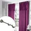 Shower Curtains Support Pole Holder Stainless Steel Heavy Duty Bracket Bathroom Hardware Accessories Fittings Window Decoration