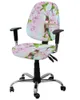 Stoelbedekkingen Bloem Cherry Blossom Hummingbird Elastische fauteuil Computer Cover verwijderbare kantoor Slipcover Split -stoel